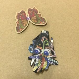 Exclusive Rare Unique Vintage One of a Kind Handmade Pin/Brooch/Pendant